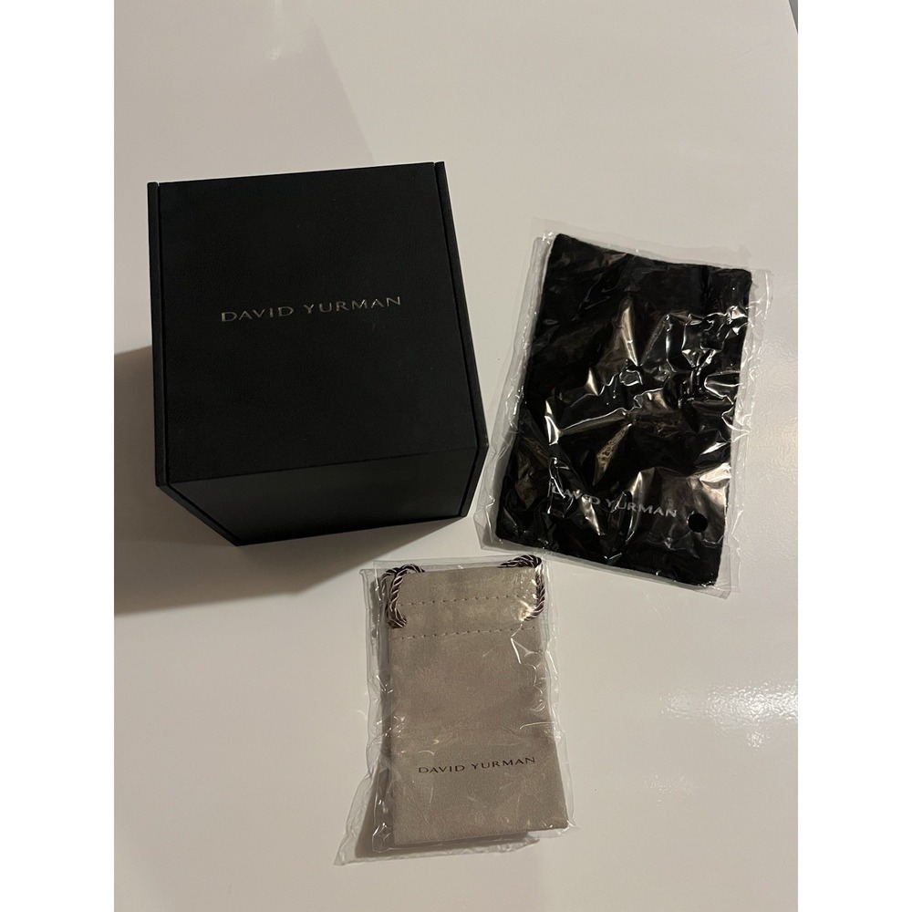 David Yurman Empty Jewelry Gift Box Pouch Polishing Cloth Packaging Set
